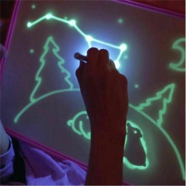 Educational Toy Drawing Pad 3D Magic 8 Light Effects Puzzle Board - Yahko Merchandise