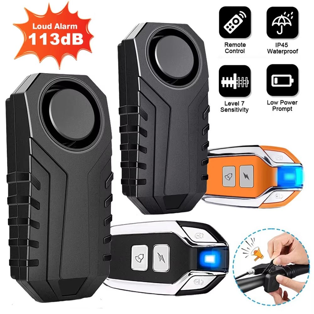 Elecpow Bike Alarm Remote Control Waterproof Electric Bicycle Motorcycle Anti - Theft Alarm Vibration Sensor - Yahko Merchandise