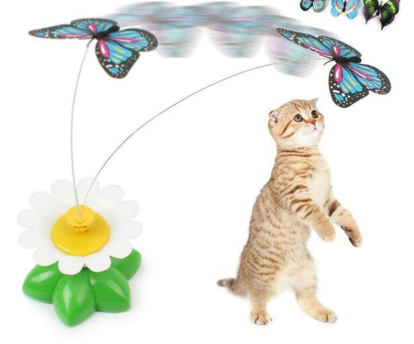 Electric Automatic Rotating Flower Pet Products - Yahko Merchandise