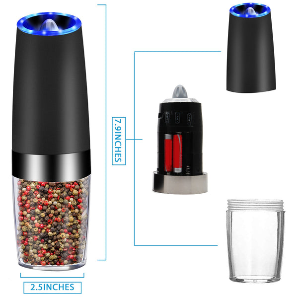 Electric Gravity Sensor Automatic Pepper Grinder Kitchen Tools - Yahko Merchandise