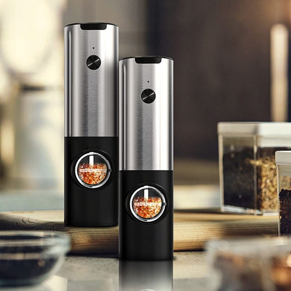 Electric Salt Grinder 2 Bottles Set - Yahko Merchandise