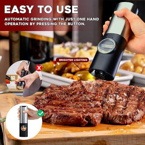 Electric Salt Grinder 2 Bottles Set - Yahko Merchandise