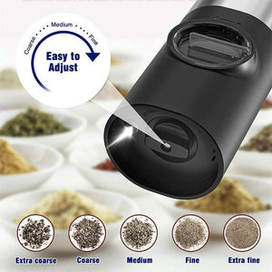 Electric Salt Grinder 2 Bottles Set - Yahko Merchandise