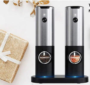 Electric Salt Grinder 2 Bottles Set - Yahko Merchandise