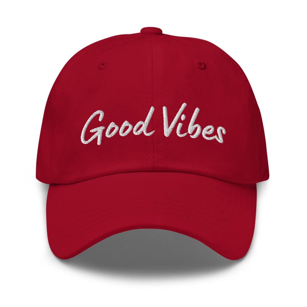 Embroidered Baseball Cap - Adjustable - Good Vibes - Yahko Merchandise