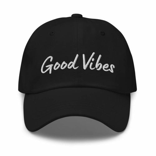 Embroidered Baseball Cap - Adjustable - Good Vibes - Yahko Merchandise