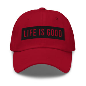 Embroidered Baseball Cap - Adjustable - Life is Good - Yahko Merchandise