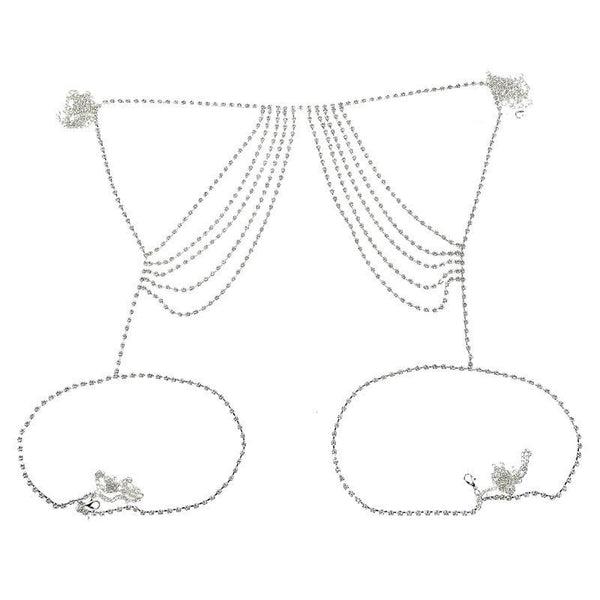 European And American Multi - layer Rhinestone Waist Chain Jewelry Rhinestone Jewelry - Yahko Merchandise