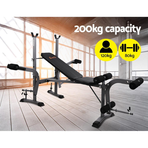 Everfit Weight Bench 8 in 1 Bench Press Adjustable Home Gym Station - Yahko Merchandise
