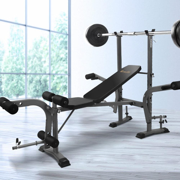 Everfit Weight Bench 8 in 1 Bench Press Adjustable Home Gym Station - Yahko Merchandise