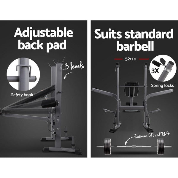 Everfit Weight Bench 8 in 1 Bench Press Adjustable Home Gym Station - Yahko Merchandise