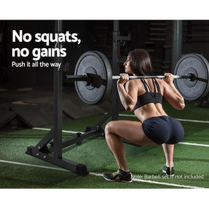 Everfit Weight Bench Adjustable Squat Rack Home Gym Equipment 300kg - Yahko Merchandise