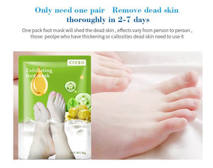 Exfoliating Foot Mask Foot SPA Pedicure Socks Removing Dead Skin Whitening Heels Feet Peeling Anti Cracked Foot Skin Care - Yahko Merchandise