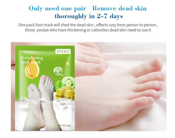 Exfoliating Foot Mask Foot SPA Pedicure Socks Removing Dead Skin Whitening Heels Feet Peeling Anti Cracked Foot Skin Care - Yahko Merchandise