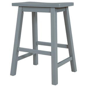 Farmhouse Rustic 2 - piece Counter Height Wood Kitchen Dining Stools for - Yahko Merchandise