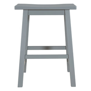 Farmhouse Rustic 2 - piece Counter Height Wood Kitchen Dining Stools for - Yahko Merchandise