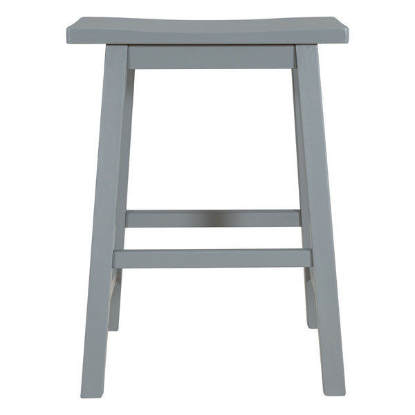 Farmhouse Rustic 2 - piece Counter Height Wood Kitchen Dining Stools for - Yahko Merchandise