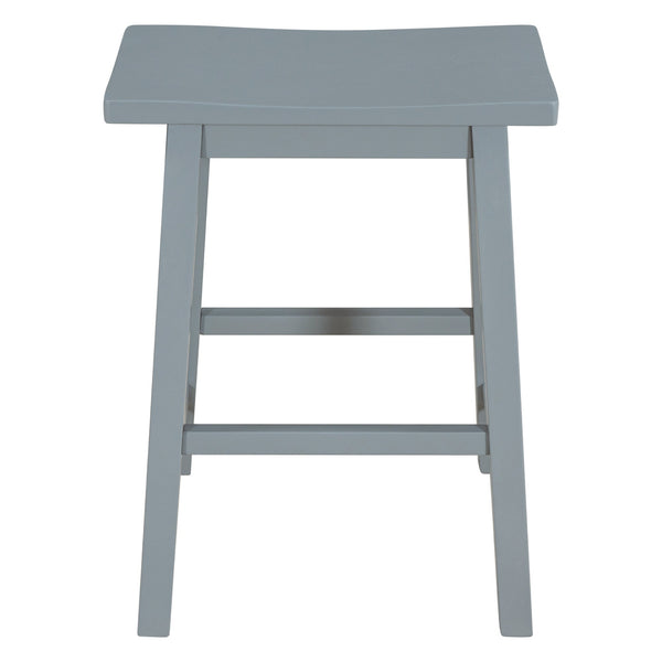 Farmhouse Rustic 2 - piece Counter Height Wood Kitchen Dining Stools for - Yahko Merchandise
