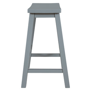 Farmhouse Rustic 2 - piece Counter Height Wood Kitchen Dining Stools for - Yahko Merchandise