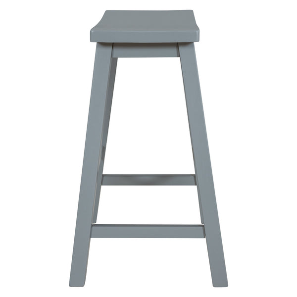 Farmhouse Rustic 2 - piece Counter Height Wood Kitchen Dining Stools for - Yahko Merchandise
