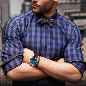 Fashion Casual Watch Men Luxury Brand Mens Watches Leather Sport Waterproof Auto Date Quartz Wristwatch - Yahko Merchandise