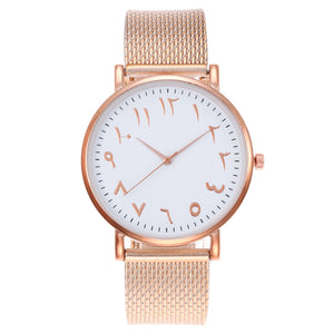 Fashion Creative Quartz Watches Couple Watches Digital Mesh Band Watches - Yahko Merchandise