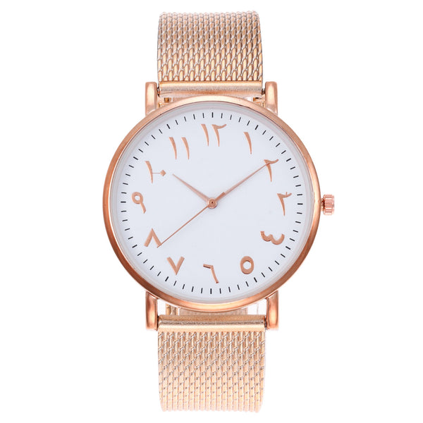 Fashion Creative Quartz Watches Couple Watches Digital Mesh Band Watches - Yahko Merchandise