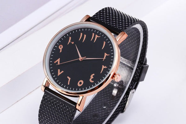 Fashion Creative Quartz Watches Couple Watches Digital Mesh Band Watches - Yahko Merchandise