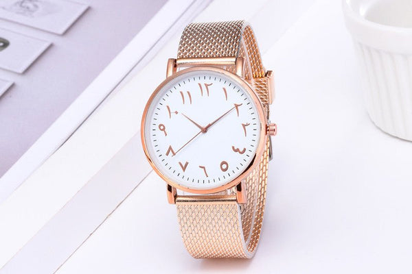 Fashion Creative Quartz Watches Couple Watches Digital Mesh Band Watches - Yahko Merchandise
