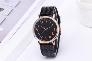 Fashion Creative Quartz Watches Couple Watches Digital Mesh Band Watches - Yahko Merchandise
