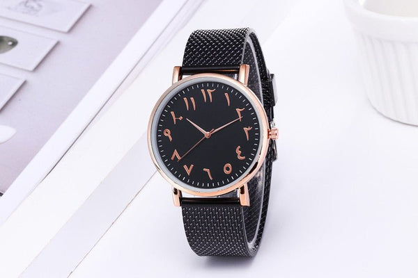 Fashion Creative Quartz Watches Couple Watches Digital Mesh Band Watches - Yahko Merchandise