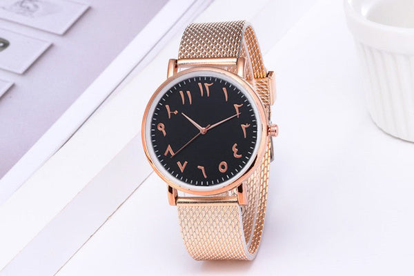 Fashion Creative Quartz Watches Couple Watches Digital Mesh Band Watches - Yahko Merchandise