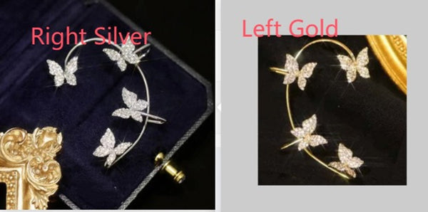 Fashion Earring Butterfly Ear Clip And Ear Hook Jewelry - Yahko Merchandise