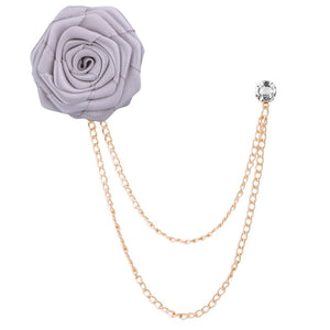 Fashion Handmade Rose Brooch Tassel Men Suit - Yahko Merchandise
