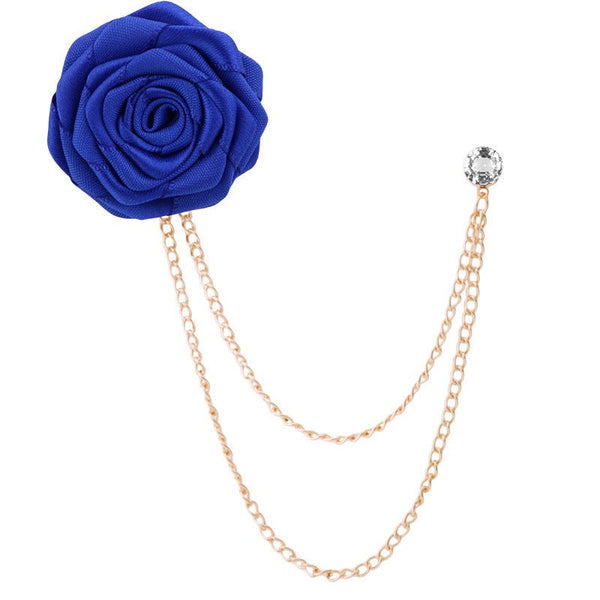 Fashion Handmade Rose Brooch Tassel Men Suit - Yahko Merchandise