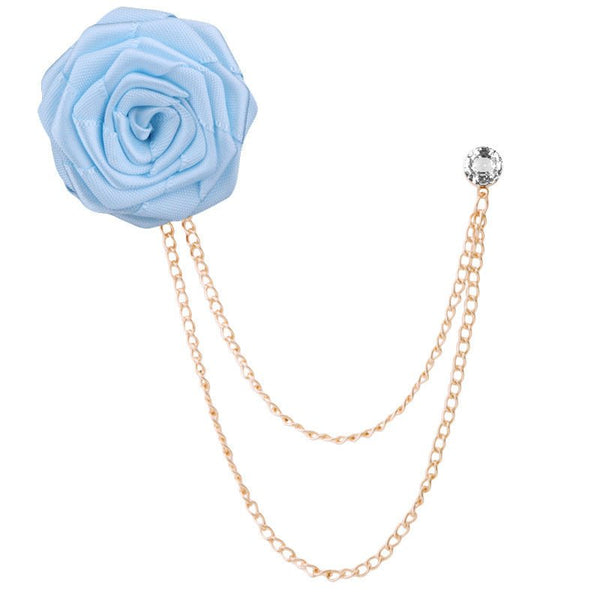 Fashion Handmade Rose Brooch Tassel Men Suit - Yahko Merchandise