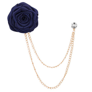 Fashion Handmade Rose Brooch Tassel Men Suit - Yahko Merchandise