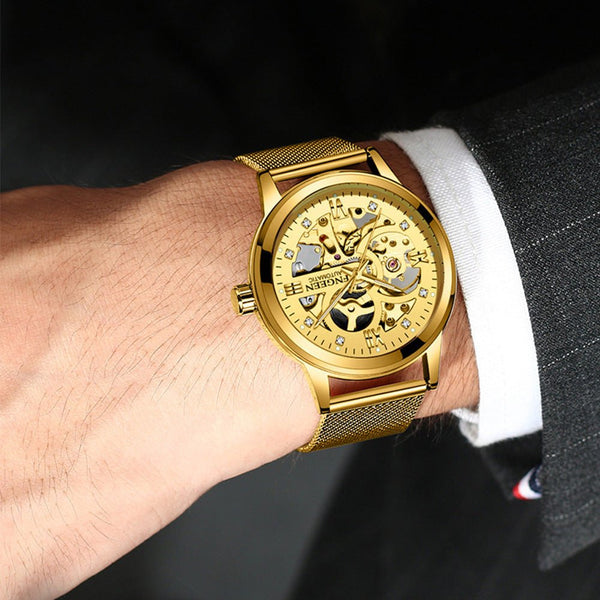 Fashion Luxury Luminous Waterproof Steel Band Mechanical Watch - Yahko Merchandise
