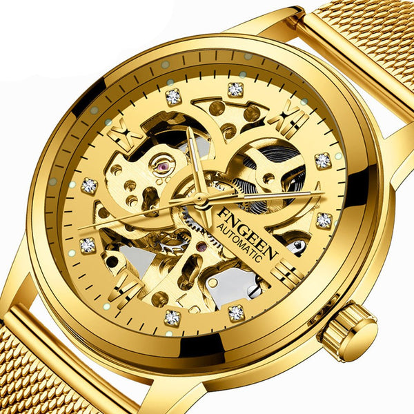 Fashion Luxury Luminous Waterproof Steel Band Mechanical Watch - Yahko Merchandise