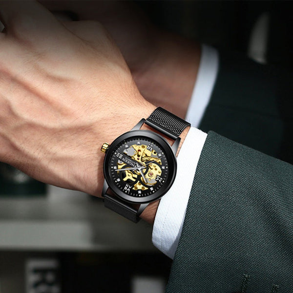 Fashion Luxury Luminous Waterproof Steel Band Mechanical Watch - Yahko Merchandise