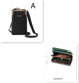 Fashion Lychee Pattern Solid Color Diagonal Shoulder Bag - Yahko Merchandise