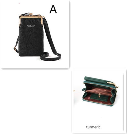 Fashion Lychee Pattern Solid Color Diagonal Shoulder Bag - Yahko Merchandise
