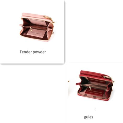 Fashion Lychee Pattern Solid Color Diagonal Shoulder Bag - Yahko Merchandise
