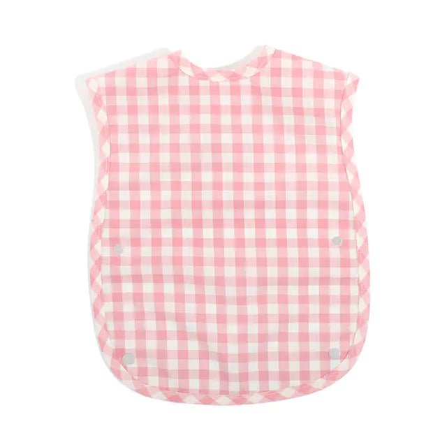 Fashion Plaid Waterproof Cotton Bib for Infants and Kids - Yahko Merchandise