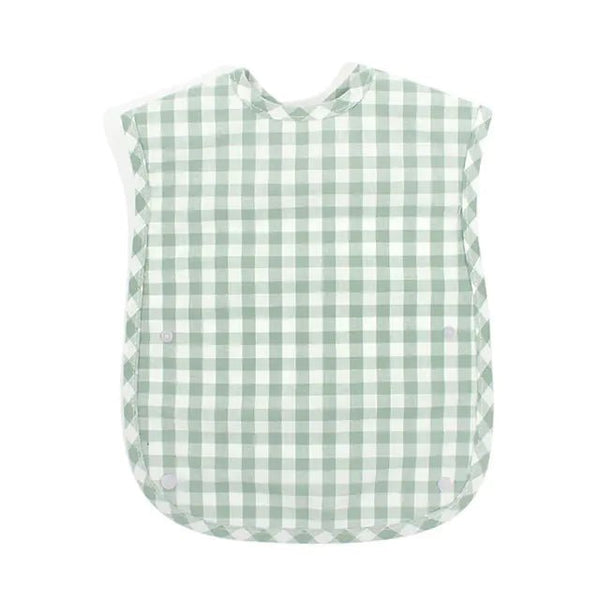 Fashion Plaid Waterproof Cotton Bib for Infants and Kids - Yahko Merchandise