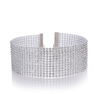 Fashion Women Full Crystal Rhinestone Choker Necklace Wedding Jewelry Chokers Necklaces For Women - Yahko Merchandise