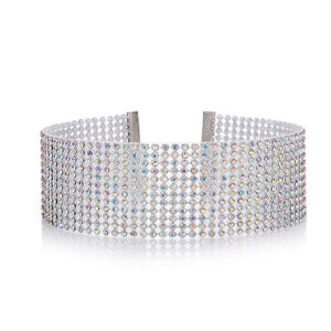 Fashion Women Full Crystal Rhinestone Choker Necklace Wedding Jewelry Chokers Necklaces For Women - Yahko Merchandise