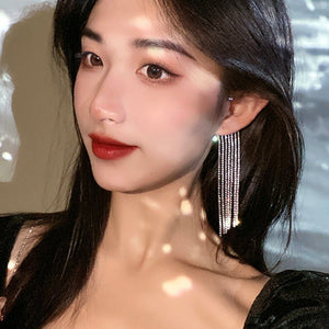Fashionable And Simple Long Tassel Earrings - Yahko Merchandise