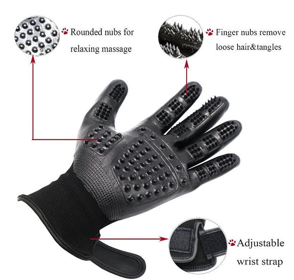 Fast Shipping 1 Pair Pet Grooming Gloves - Yahko Merchandise