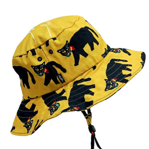Fire Panther Yellow Wide Bucket Hat - Yahko Merchandise